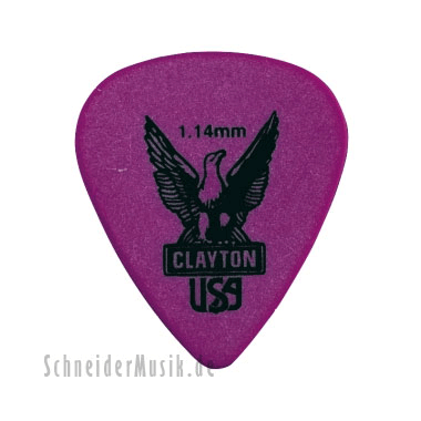 Clayton Delrin Standard Picks 1.14 mm violet