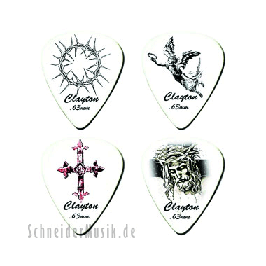 Clayton Christian Picks (Set of 12) 0.50mm, white