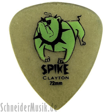 Clayton Spike Picks / Púas (Sharp 351) 0.80mm, horn-coloured (12-pack)