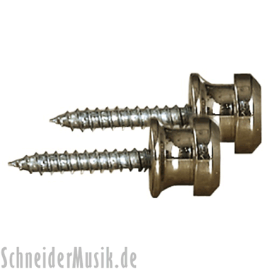 Fire & Stone End Pins (2 pieces) for Security Lock/Strap Lock, platinum
