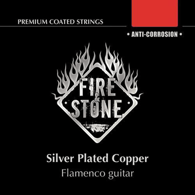 Fire & Stone Flamenco (Black) Premium Coated, Standard Tension (2x G3 wound)