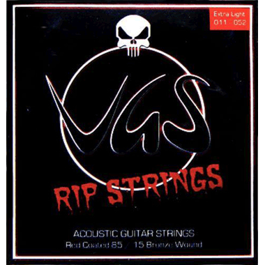 VGS Acoustic Guitar RIP STRINGS 85/15 Bronze Wound (red), extra light