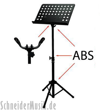 BSX 900743 Orchestra Music Stand (Perforated Metal Plate) black