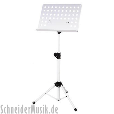 BSX 900744 Orchestra Music Stand (Perforated Metal Plate) white
