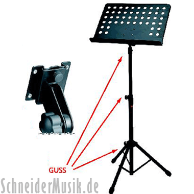 BSX 900750 Orchestra Music Stand (Perforated Metal Plate) black