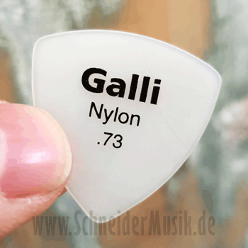 Galli A10M Nylon WHITE Triangular 346 Pick, Medium 0.73 mm