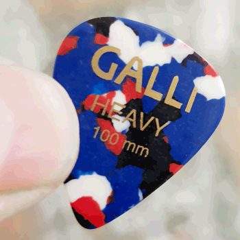 Galli A185H Celluloid RAINBOW Standard 351 Pick, Heavy 1.00 mm