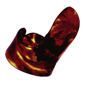 Galli A2 Celluloid SHELL Finger Pick, shell-coloured