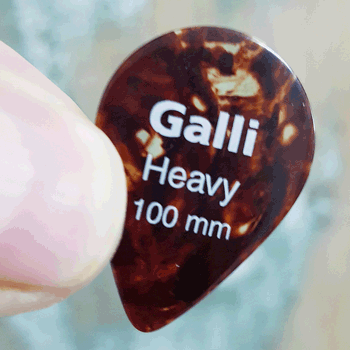 Galli A5H Celluloid SHELL 358 Pick, Heavy 1.00 mm