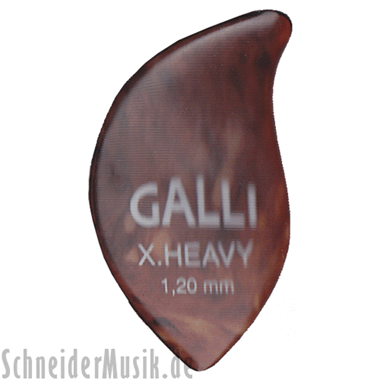 Galli A6 Celluloid SHELL Bass Pick / Púa para Bajo Eléctrico, X-Heavy 1.20 mm