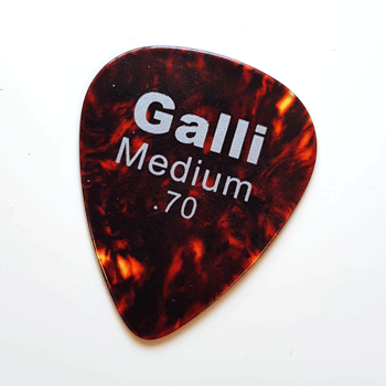 Galli A7M Celluloid SHELL Standard 351 Pick, Medium 0.70 mm