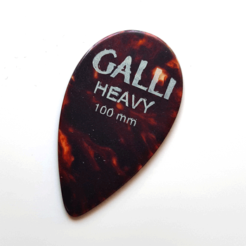 Galli A8H Celluloid SHELL Mandolino Pick, Heavy 1.00 mm