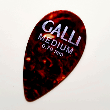 Galli A8M Celluloid SHELL Mandolino Púa, Medium 0.70 mm