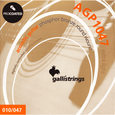 Galli AGP1047 ACOUSTIC Guitar PROcoated Phosphor Bronze, extra light