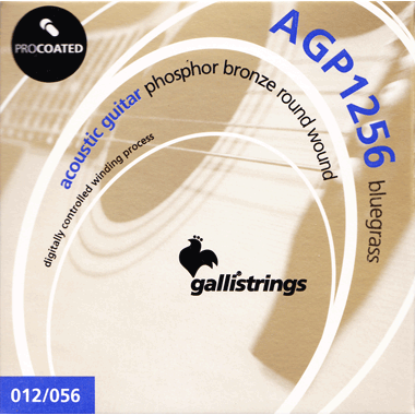 Galli AGP1256 ACOUSTIC Guitar PROcoated Phosphor Bronze, Bluegrass