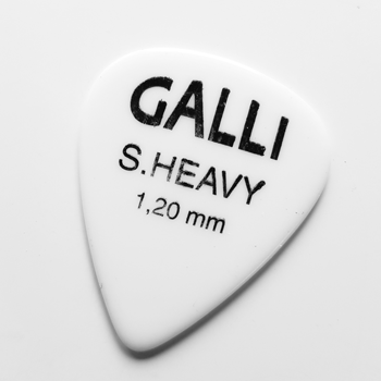 Galli B17XH Celluloid WHITE Standard 351 Púa, X-Heavy 1.14 mm