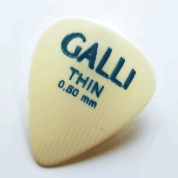 Galli C2T Celluloid Standard 351 Pick, Thin 0.50 mm - vanilla yellow