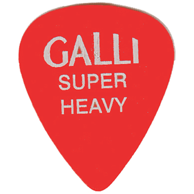Galli C3XH Celluloid Standard 351 Plektrum, Super Heavy 1.14 mm - red