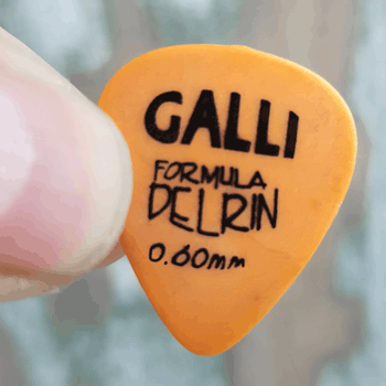 Galli D51O Formula DELRIN Pick 0.60 mm, orange