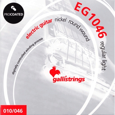 Galli EG1046 ELECTRIC Guitar PROcoated Nickel, regular light