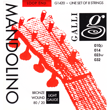 Galli G1420 MANDOLINO 80/20 Bronze Wound, Loop End