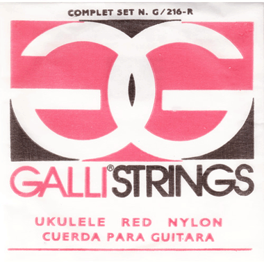 Galli G216R RED NYLON Ukulele (Soprano) Set