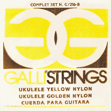 Galli G216Y YELLOW NYLON Ukulele (Soprano) Set