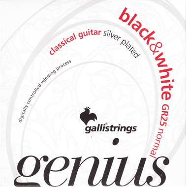 Galli GR25 GENIUS BLACK & WHITE PROcoated Set, Normal Tension