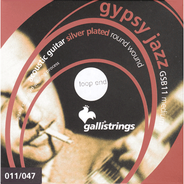 Galli GSB11lp GYPSY Silverplated Wound, Loop End, medium