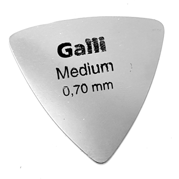 Galli M20 Stainless Steel Triangular METAL Pick, Medium 0.19 mm