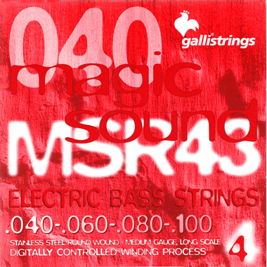 Galli MSR43 MAGIC SOUND Bass Stainless Steel Roundwound, regular