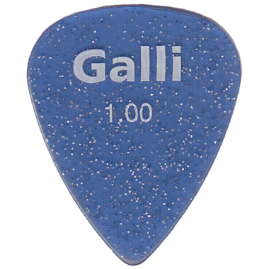 Galli P71B Formula POLYCARBONATE GLITTER Pick 1.00 mm, blue sparkle