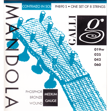 Galli PHB90S MANDOLA Contralto in SOL, Phosphor Bronze Wound, medium