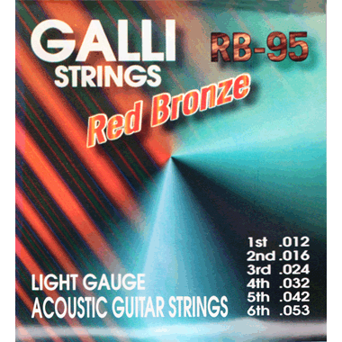 Galli RB95 Acoustic RED BRONZE Wound, light