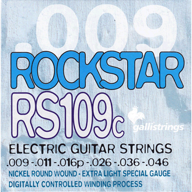 Galli RS109C ROCKSTAR Electric Nickel Roundwound, super light special
