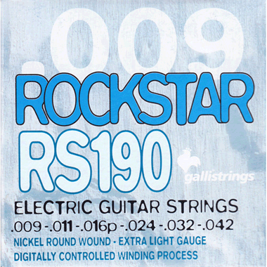 Galli RS190 ROCKSTAR Electric Nickel Roundwound, extra light