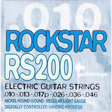 Galli RS200 ROCKSTAR Electric Nickel Roundwound, regular light