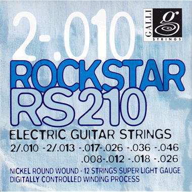 Galli RS210 ROCKSTAR Electric Nickel Roundwound 12 string, super light