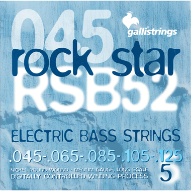 Galli RSB52 ROCKSTAR Bass Nickel Roundwound 5-string, medium