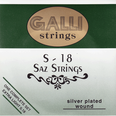 Galli S018 SAZ Silverplated Wound Set, extra light