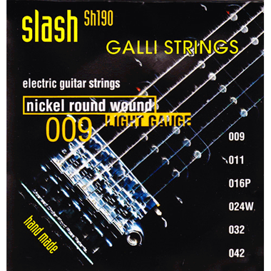 Galli SH190 SLASH Nickel Roundwound, extra light