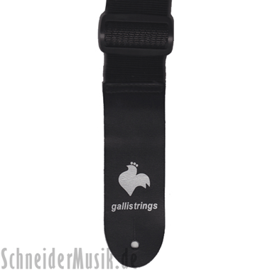 Galli T13 Nylon Guitar Strap, black