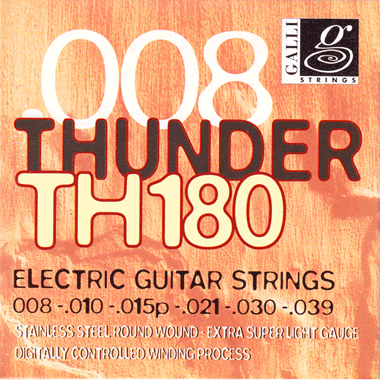 Galli TH180 THUNDER Electric Stainless Steel Roundwound, extra super light