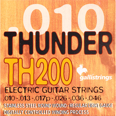 Galli TH200 THUNDER Electric Stainless Steel Roundwound, regular light