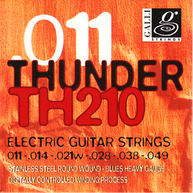 Galli TH210 THUNDER Electric Stainless Steel Roundwound, jazz medium