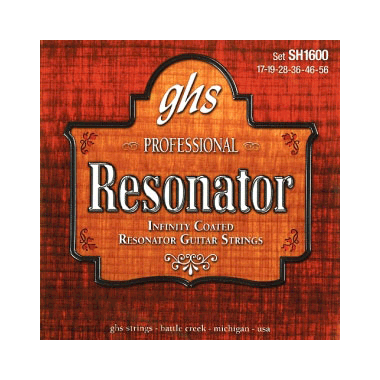 GHS 1600 SH Coated Resonator Guitar Strings Infinity Coated