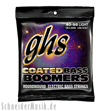 GHS CB-L3045 Coated Bass Boomers, Long Scale 34'', light