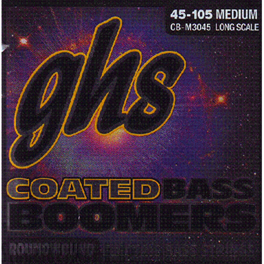 GHS CB-M3045 Coated Bass Boomers, Long Scale 34'', medium