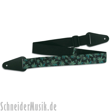 Grover Allman Nylon Guitar Strap "Dope" ("Hemp Leaf")