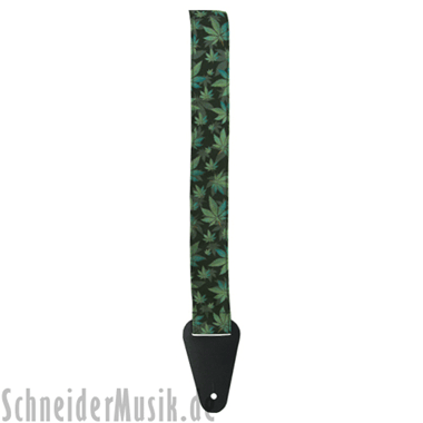 Grover Allman Nylon Guitar Strap \"Dope\" (\"Hemp Leaf\")
